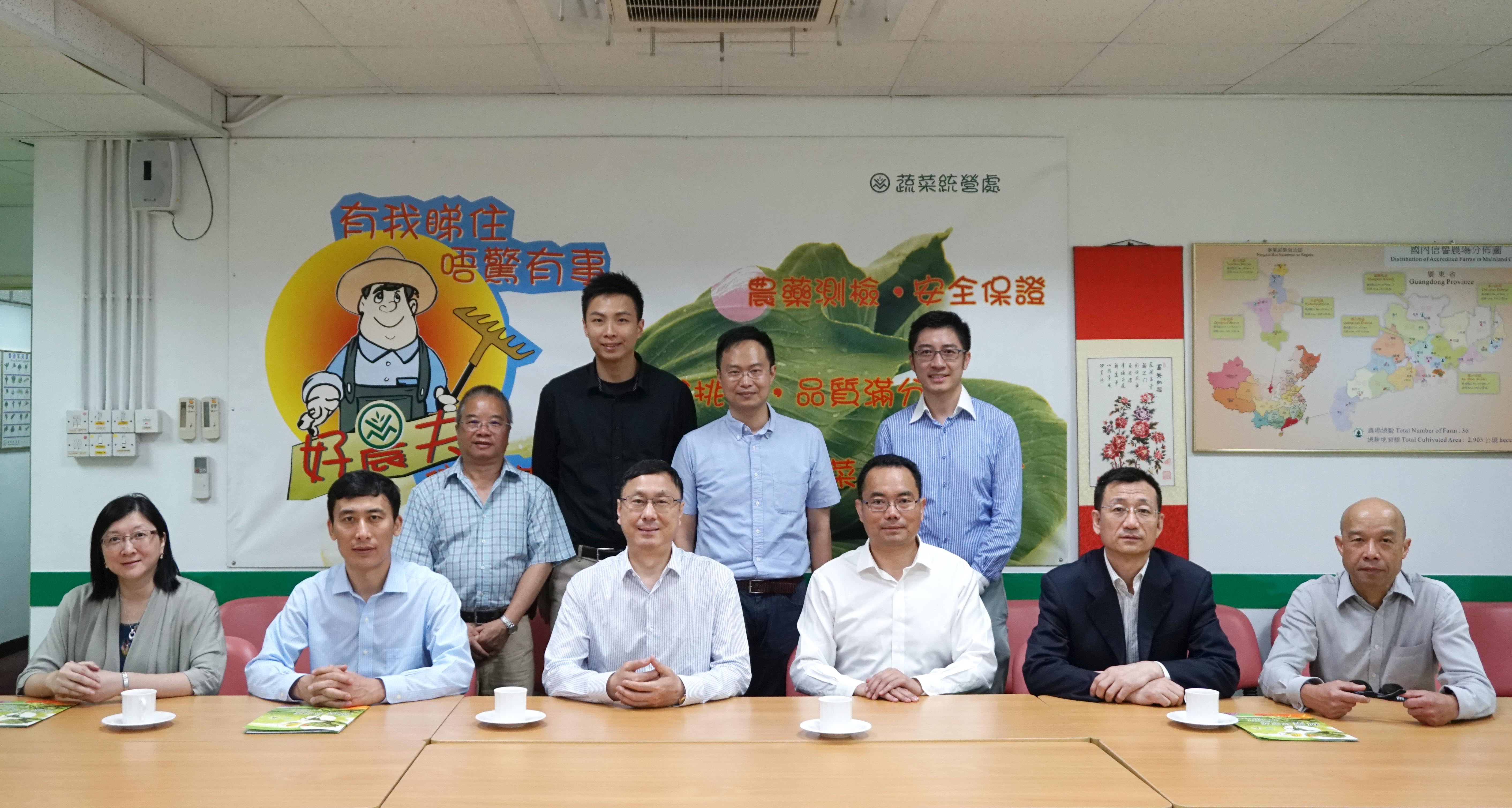 深圳檢驗檢疫局到訪蔬菜統營處