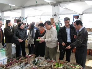 食物及衛生局副秘書長蔡潔如太平紳士參觀蔬菜統營處