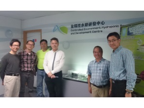 中山大學生物科學系代表參觀全環控水耕研發中心